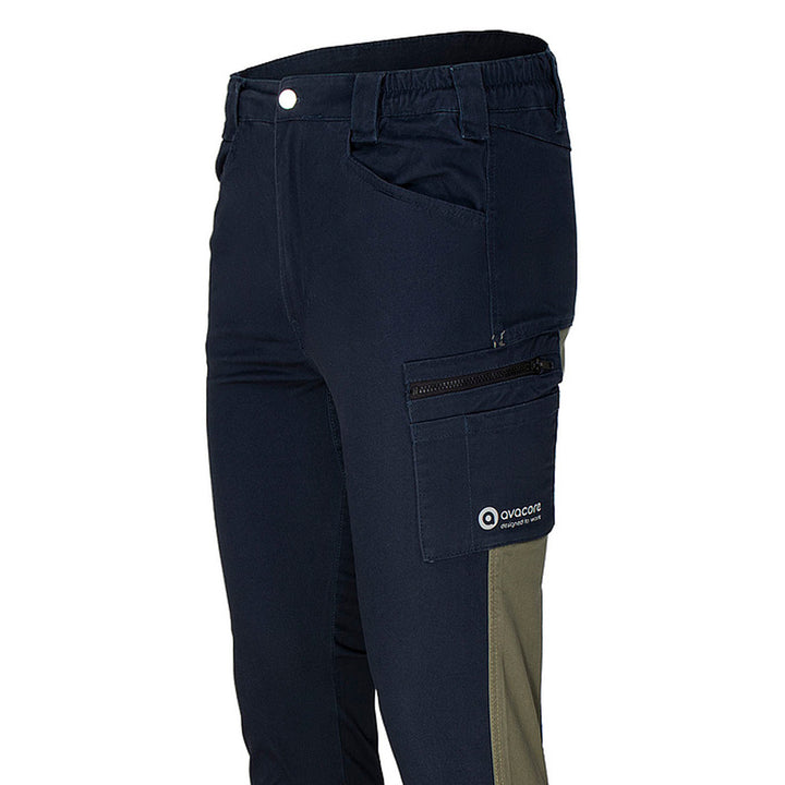 Pantalon de taille TUBBOS en bleu marine/olive, taille 48
