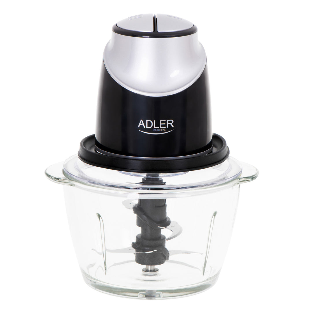 Hachoir avec bol en verre Adler AD 4082 300W lames en acier inoxydable