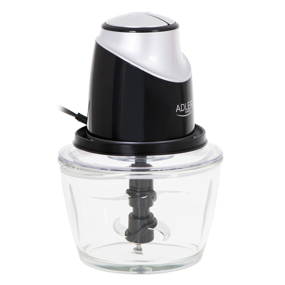 Hachoir avec bol en verre Adler AD 4082 300W lames en acier inoxydable