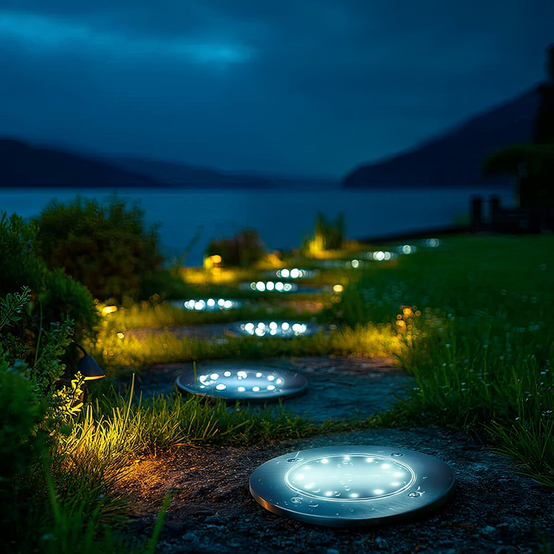 Maclean IP44 projecteur solaire de jardin, 12 LED SMD, 4000K, Ni-MH 600 mAh, 0.7W, MCE318