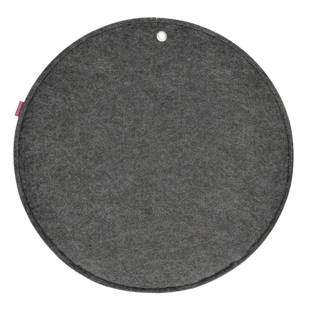 Organisateur mural en feutre Bertoni Cercle L diamètre 35 cm - anthracite, 4 poches