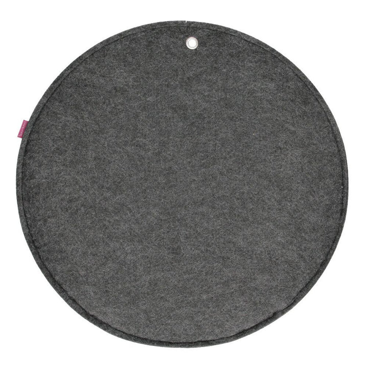 Organisateur mural en feutre Bertoni Cercle L diamètre 35 cm - anthracite, 4 poches
