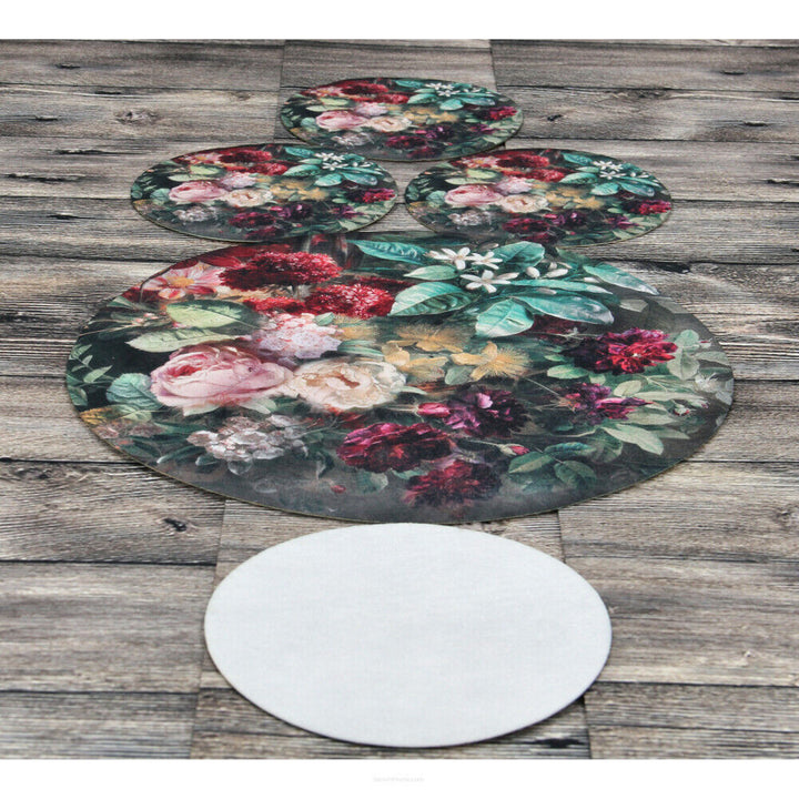 Set de tapis de table ronds en feutre 1 + 4 - BUNCH