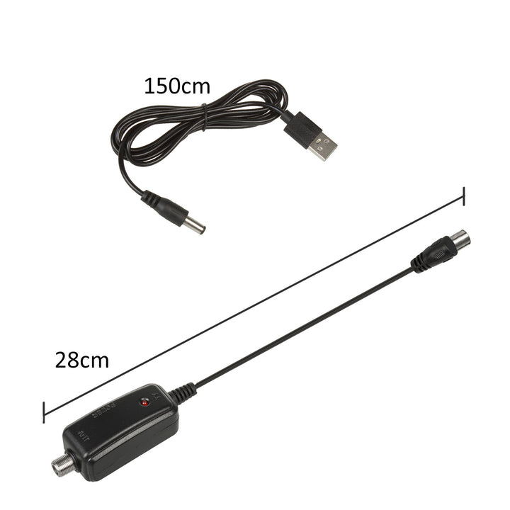 Antenne TV directionnelle DVB-T MUX 8 + 5 V adaptateur usb