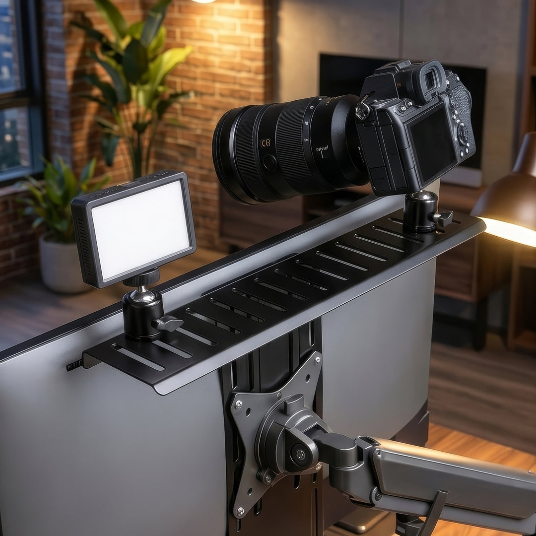Support / étagère pour appareil photo / caméscope / illuminateur All-In-One NanoRS, YouTube, VESA 100x100, RS464