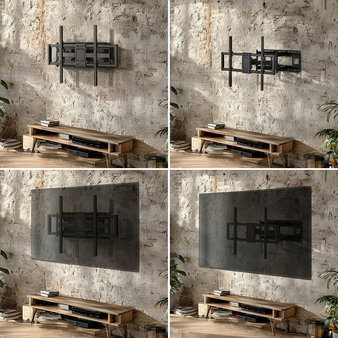 Maclean MC-482 Support TV économique max VESA 900x600 60-120" 120 kg noir