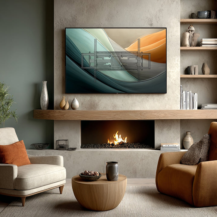 Maclean MC-482 Support TV économique max VESA 900x600 60-120" 120 kg noir