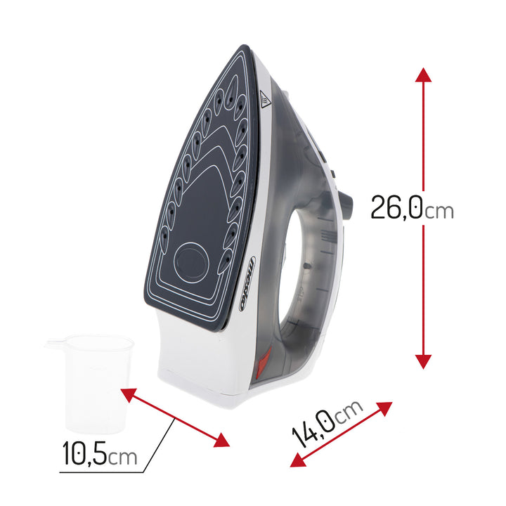 Fer à repasser à vapeur Mesko, puissance 2800 W, semelle en céramique, MS 5037