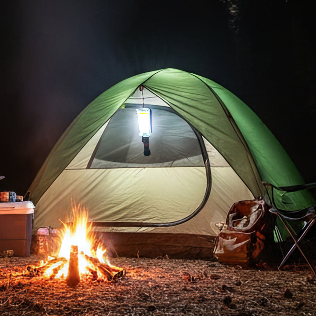 Lampe d'atelier magnétique COB Maclean, 2x1200mAh, 700lm, USB Type-C/Micro USB, MCE307