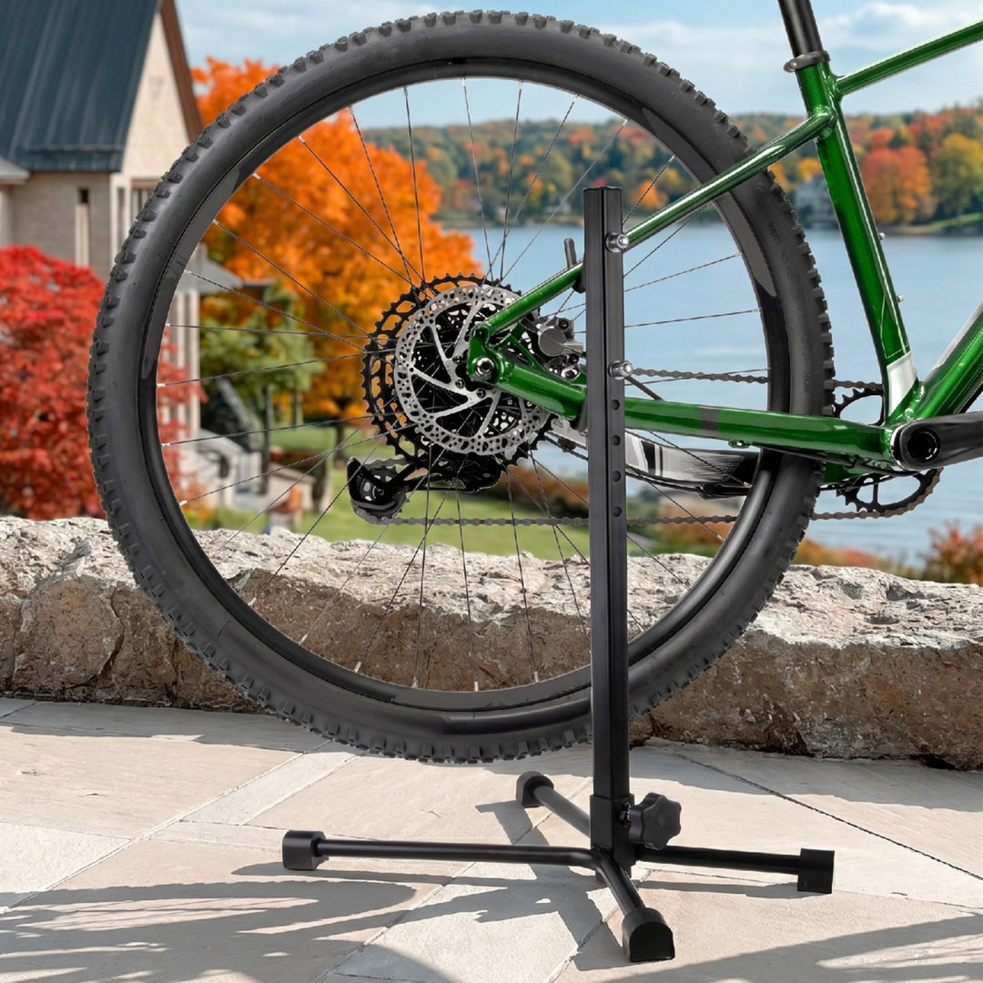 Maclean MC-434 Poignée de service pour vélo acier charge max. 20 kg convient aux vélos MTB avec des roues jusqu'à 27,5"