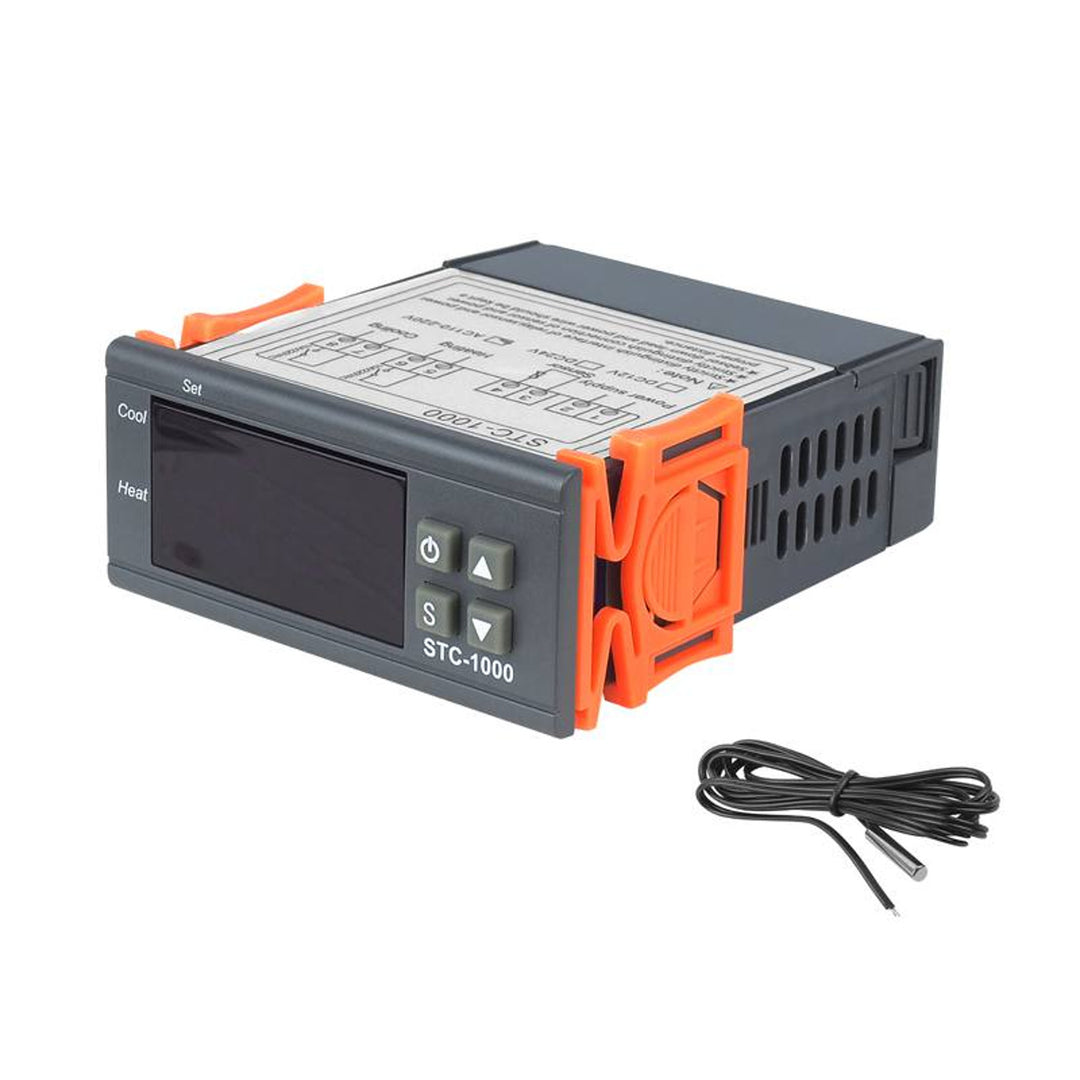 Termostat, régulateur de température, -50 +110°C, 230V, STC-1000