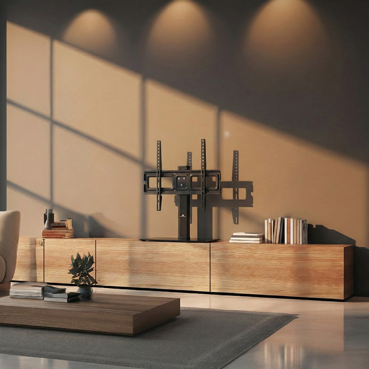 Support TV universel Maclean, pour meuble RTV, support, max. 40kg, max. VESA 400x400, pour TV 32-65", MC-450