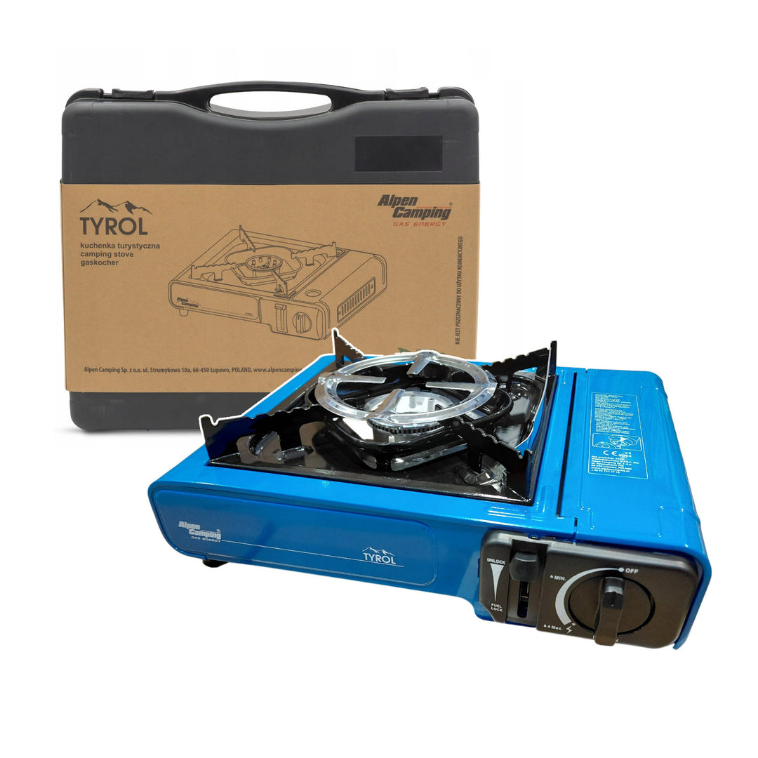 Alpen Camping TYROL IK002 cuisinière à gaz touristique éprouvée dans toutes les conditions