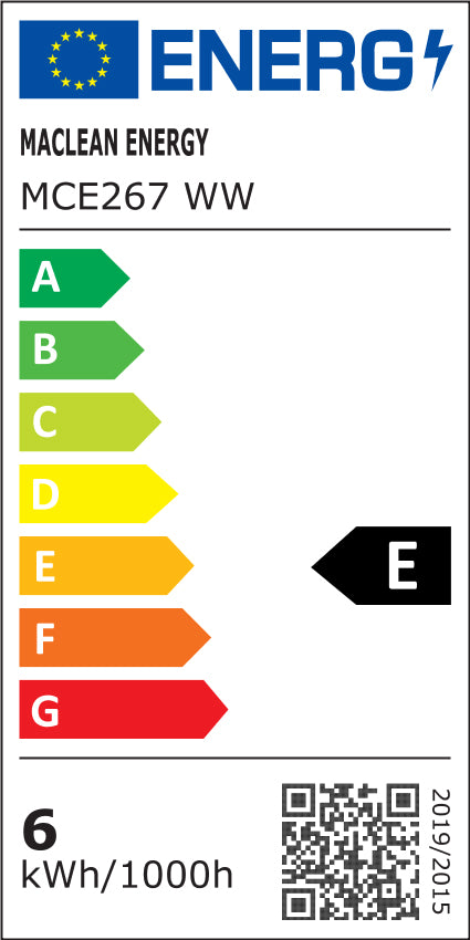 6x Ampoule LED Maclean, filament E27, 6W, 230V, WW blanc chaud 3000K, 600lm, Retro edison décoratif A60, MCE267