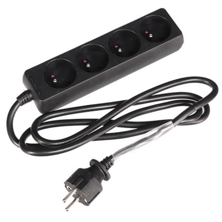 Bloc multiprises HQ, 4 prises, 1.5m, 3680W, EB4STBNHQ