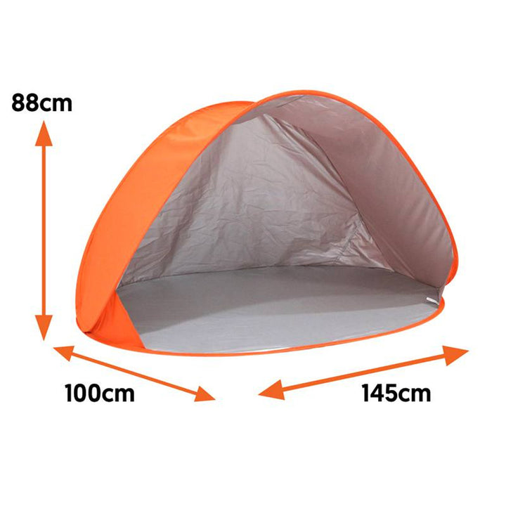 Tente de plage JUNIOR auto-pliante orange