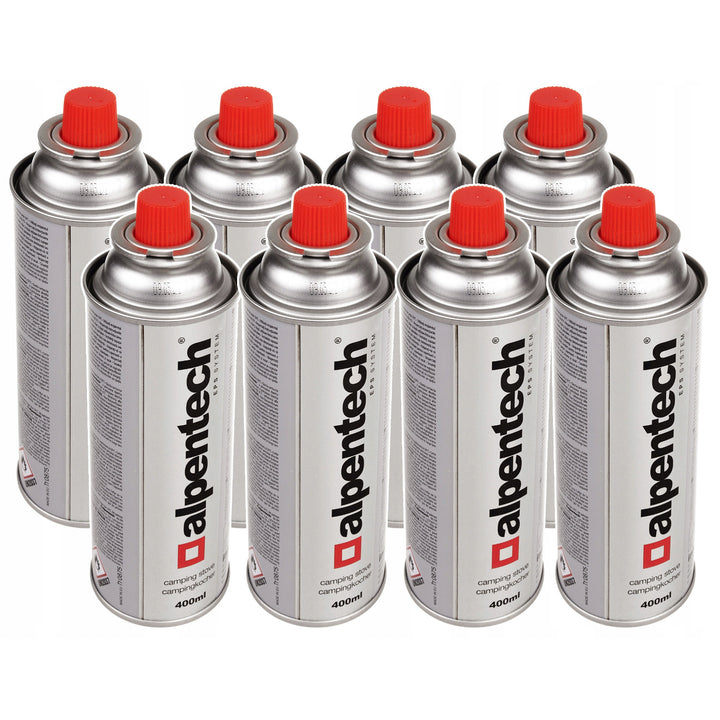 8x 380ml Alpentech cartouche de gaz, certificat : Pi 0875