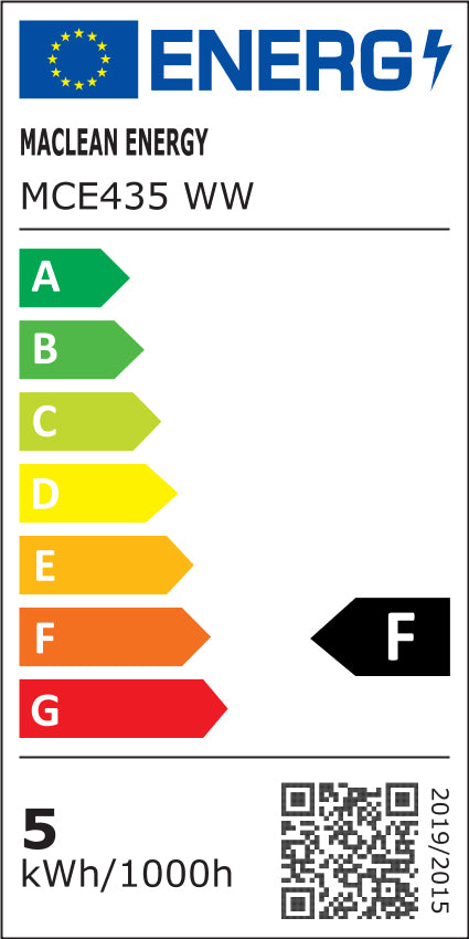 6x Ampoule LED Maclean, GU10, 5W, 220-240V~, 50/60Hz, Blanc chaud, 3000K, 400 lumens, MCE435 WW