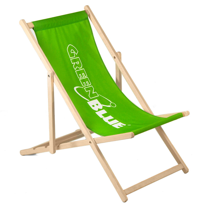 10x GreenBlue GB183 chaise longue classique en hêtre avec votre propre impression