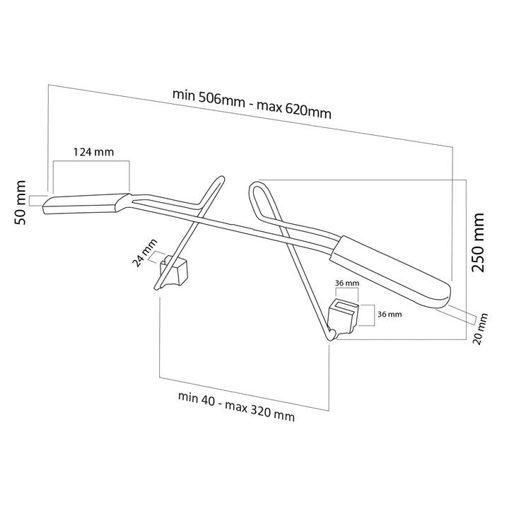 2x Porte-vêtements Maclean pour voiture, monté sur l'appui-tête, universel, MC-870