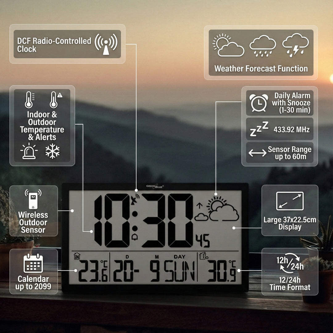 Station météo intérieure avec horloge numérique - Test et Avis Station météo intérieure avec horloge numérique - Test et Avis