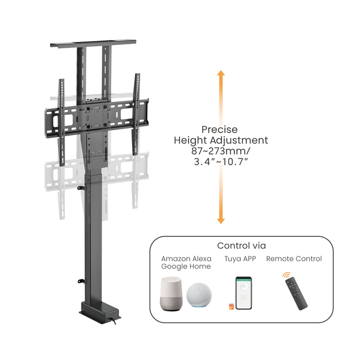 Support électrique extractible pour Maclean, TUYA, 37''-80'', VESA 600x400, max 60kg, MC-866T