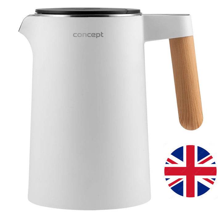 Bouilloire électrique Concept Salt&Pepper RK3300 blanc 1,5 l Nordic Style