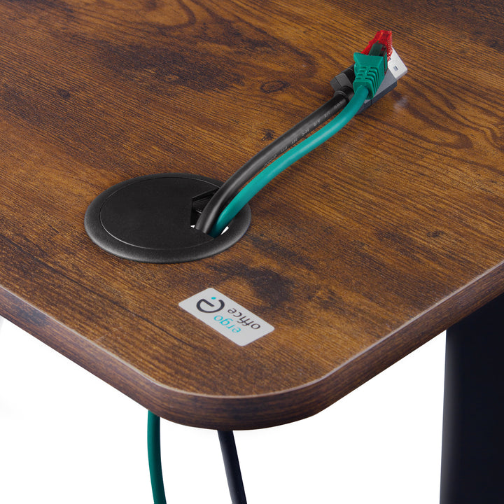 Bureau Ergo Office réglage électrique de la hauteur, pour la position debout et assise, hauteur max 114cm, ER-451