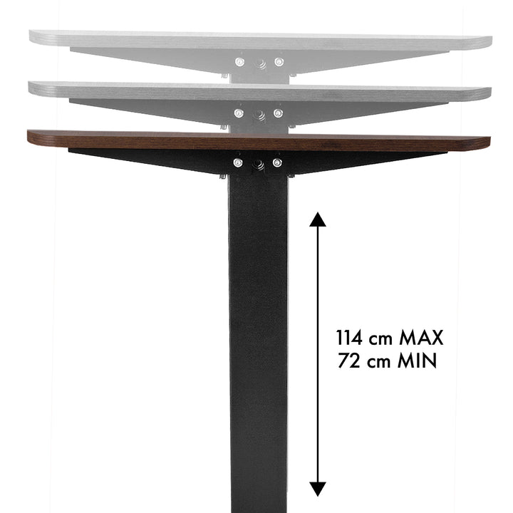Bureau Ergo Office réglage électrique de la hauteur, pour la position debout et assise, hauteur max 114cm, ER-451