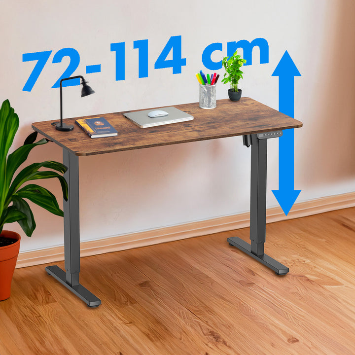Bureau Ergo Office réglage électrique de la hauteur, pour la position debout et assise, hauteur max 114cm, ER-451