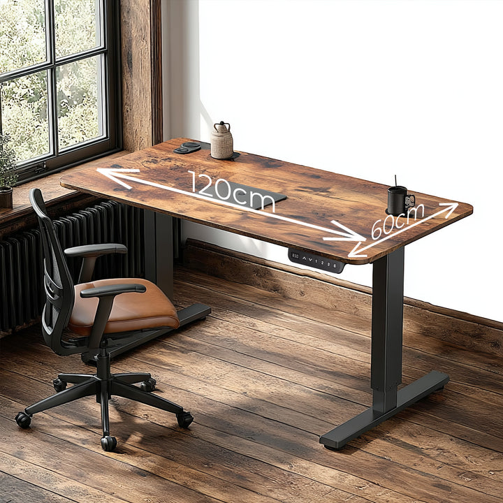 Bureau Ergo Office réglage électrique de la hauteur, pour la position debout et assise, hauteur max 114cm, ER-451
