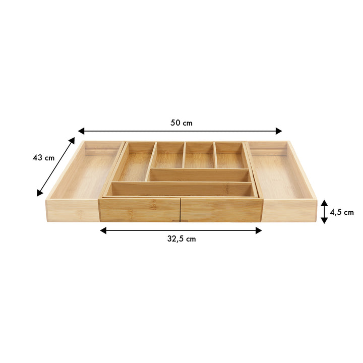 Range-couverts en bambou extensible GreenBlue, 325-500x430x45mm, GB379