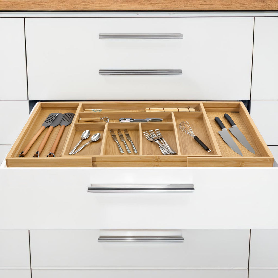 Range-couverts en bambou extensible GreenBlue, 325-500x430x45mm, GB379