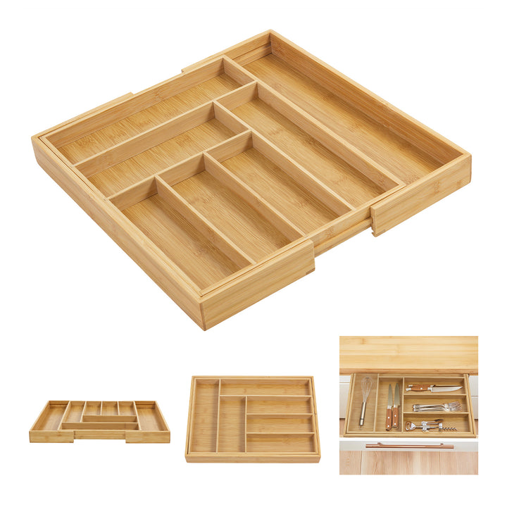 Range-couverts en bambou extensible GreenBlue, 325-500x430x45mm, GB379