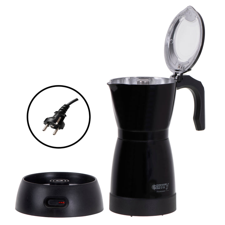 Moka Camry CR 4415B Machine à café électrique 300ml pour 6 tasses d'espresso