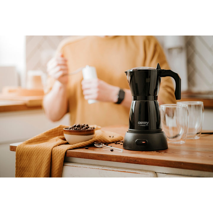 Moka Camry CR 4415B Machine à café électrique 300ml pour 6 tasses d'espresso