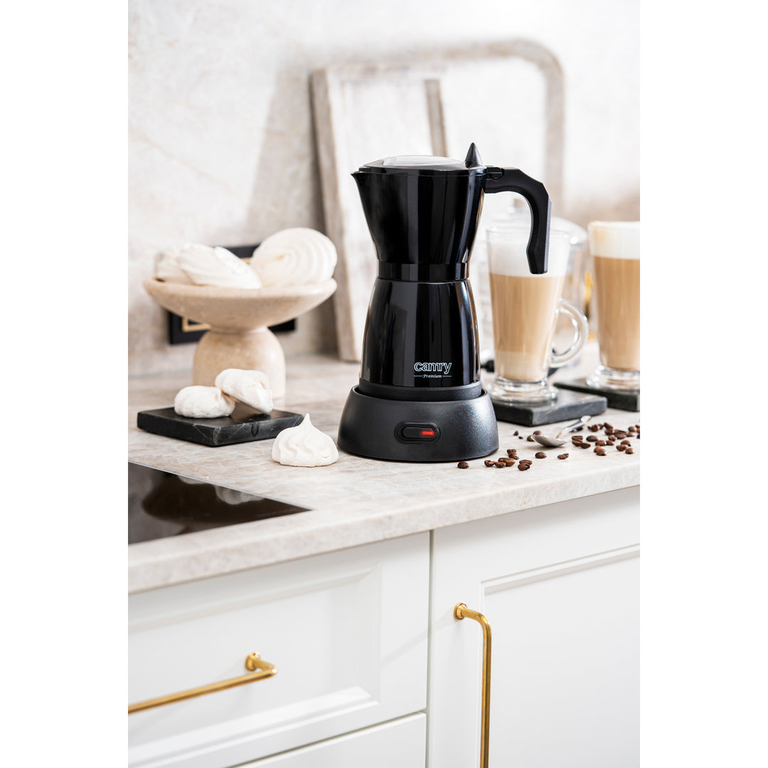 Moka Camry CR 4415B Machine à café électrique 300ml pour 6 tasses d'espresso