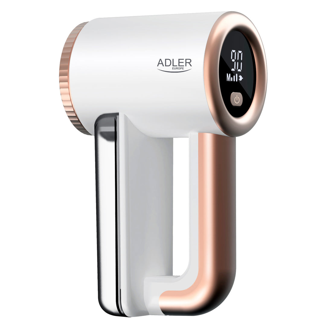 Rasoir Adler pour tissus, chargement par USB, écran LCD, 3 niveaux de vitesse, brosse, AD 9617