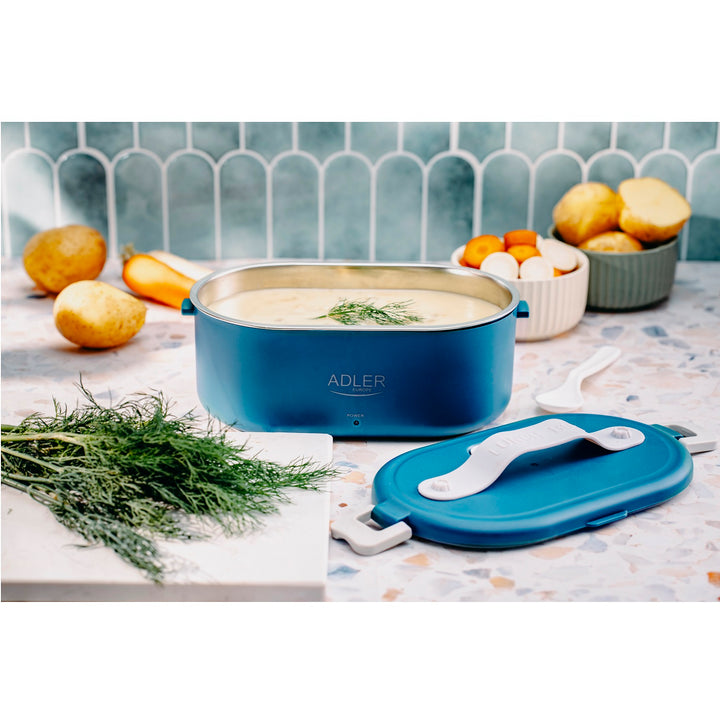 Récipient chauffant pour aliments 0,8 litre Adler AD 4505 bleu