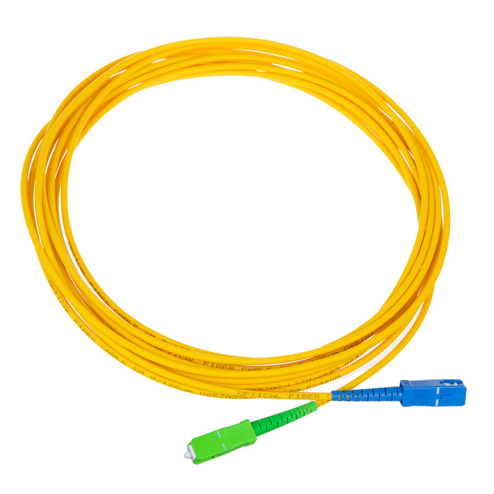 Maclean fibre optic patchcord cable, SC/APC-SC/UPC SM 9/125 LSZH, single-mode, length 3m, simplex, G657A2, MCTV-402