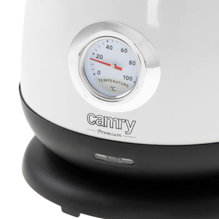 Bouilloire électrique Camry, sans fil, avec thermomètre, 1,7L, 2200W, CR 1344