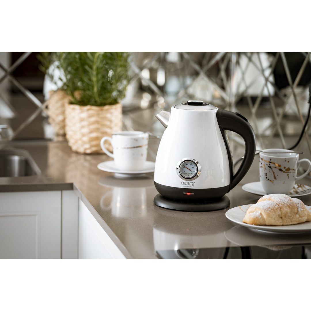 Bouilloire électrique Camry, sans fil, avec thermomètre, 1,7L, 2200W, CR 1344