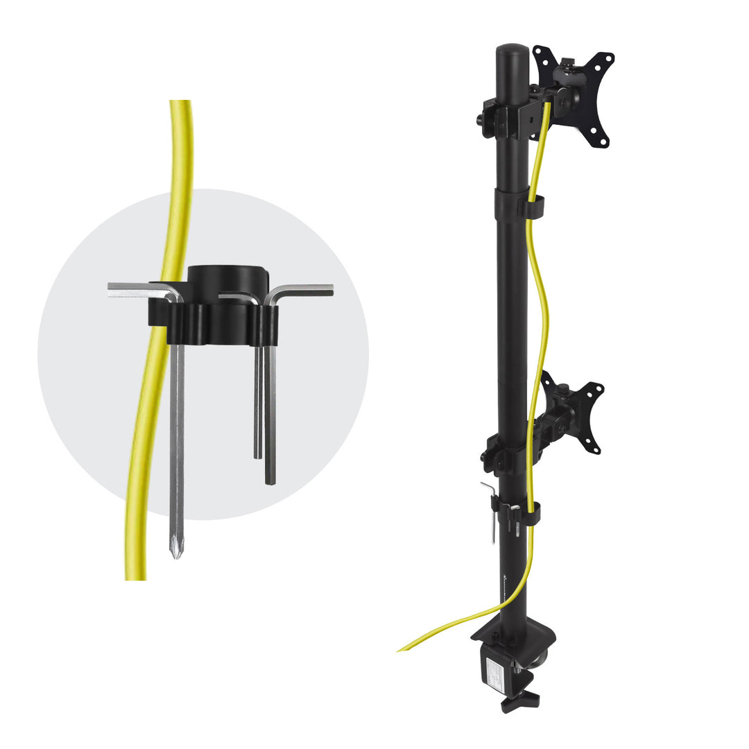 Support pour écran Maclean, max VESA 100x100, 13-27", 9 kg, MC-966