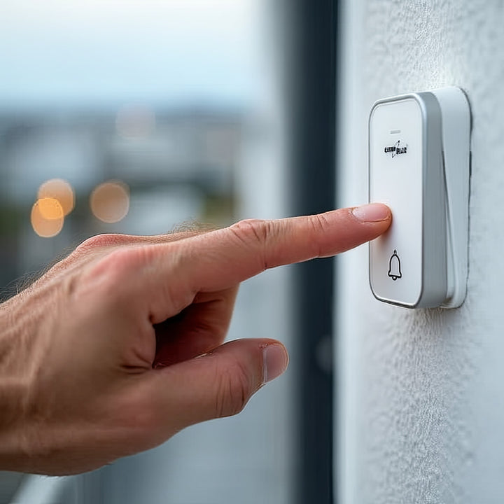 GreenBlue kinetic cloche sans fil sans pile, 38 mélodies, blanc, portée jusqu'à 200m, IP44, GB157 W