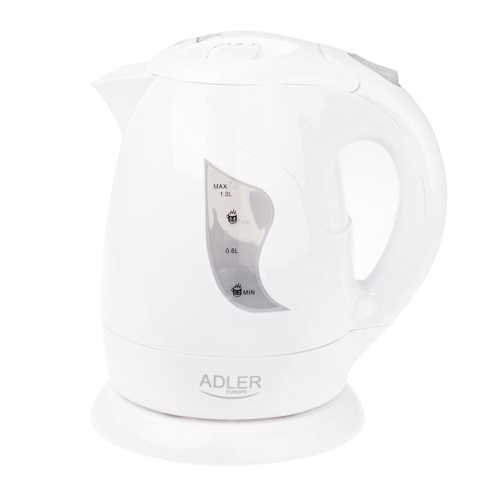 Bouilloire sans fil Adler, 850W, 1L, blanc, AD 08 w