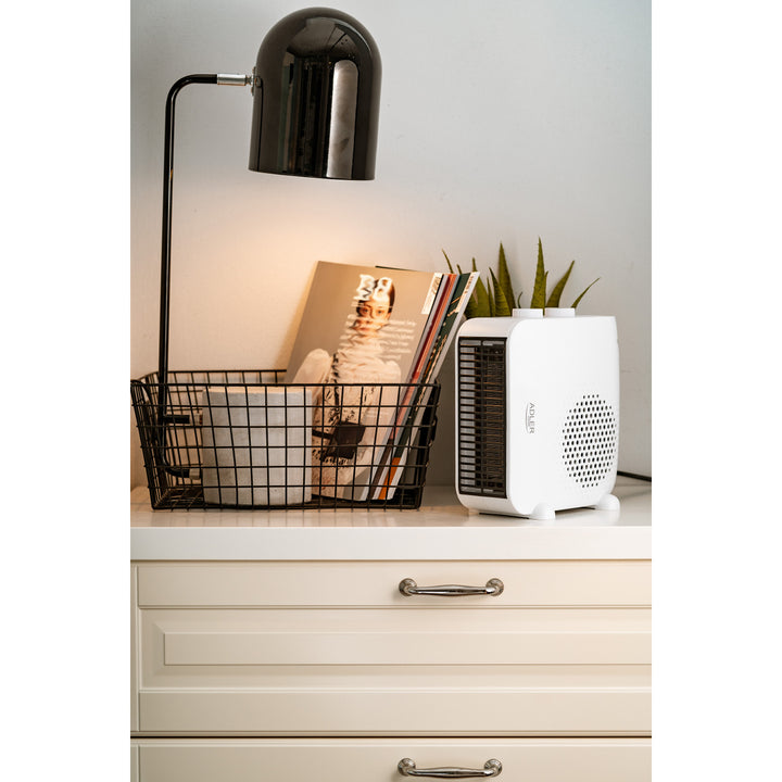 Radiateur soufflant Adler, double usage, souffle froid, 2000W, blanc, AD 7725