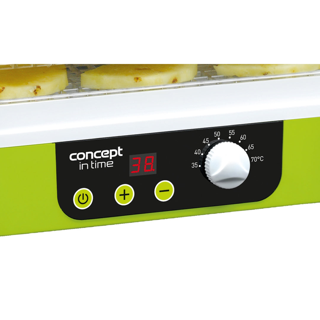 Séchoir Concept pour champignons, fruits et herbes, 9 tamis, minuterie, contrôle de la température, prise UK, SO-1060 UK