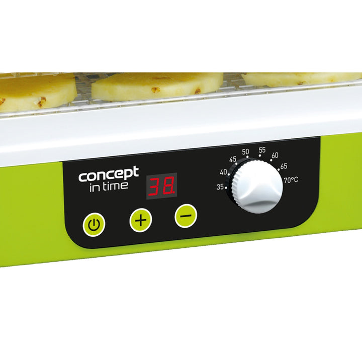 Séchoir Concept pour champignons, fruits et herbes, 9 tamis, minuterie, contrôle de la température, prise UK, SO-1060 UK