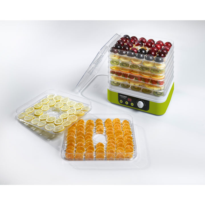 Séchoir Concept pour champignons, fruits et herbes, 9 tamis, minuterie, contrôle de la température, prise UK, SO-1060 UK