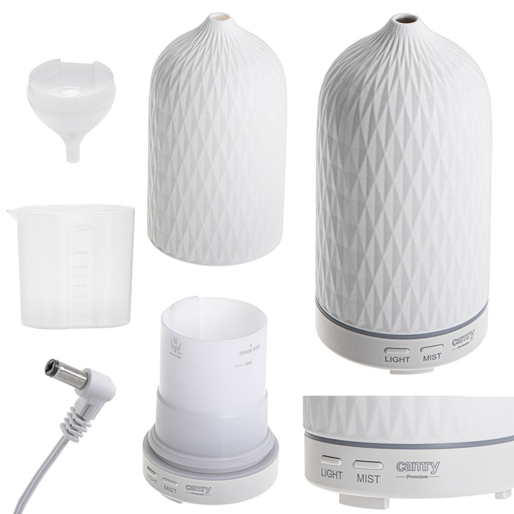 Camry CR 7970 Diffuseur de parfum, ultrasonique, céramique, 100 ml, lampe d'ambiance